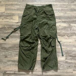 Vintage 70s M-65 OG-107 Military Cargo Pants Size 34x28